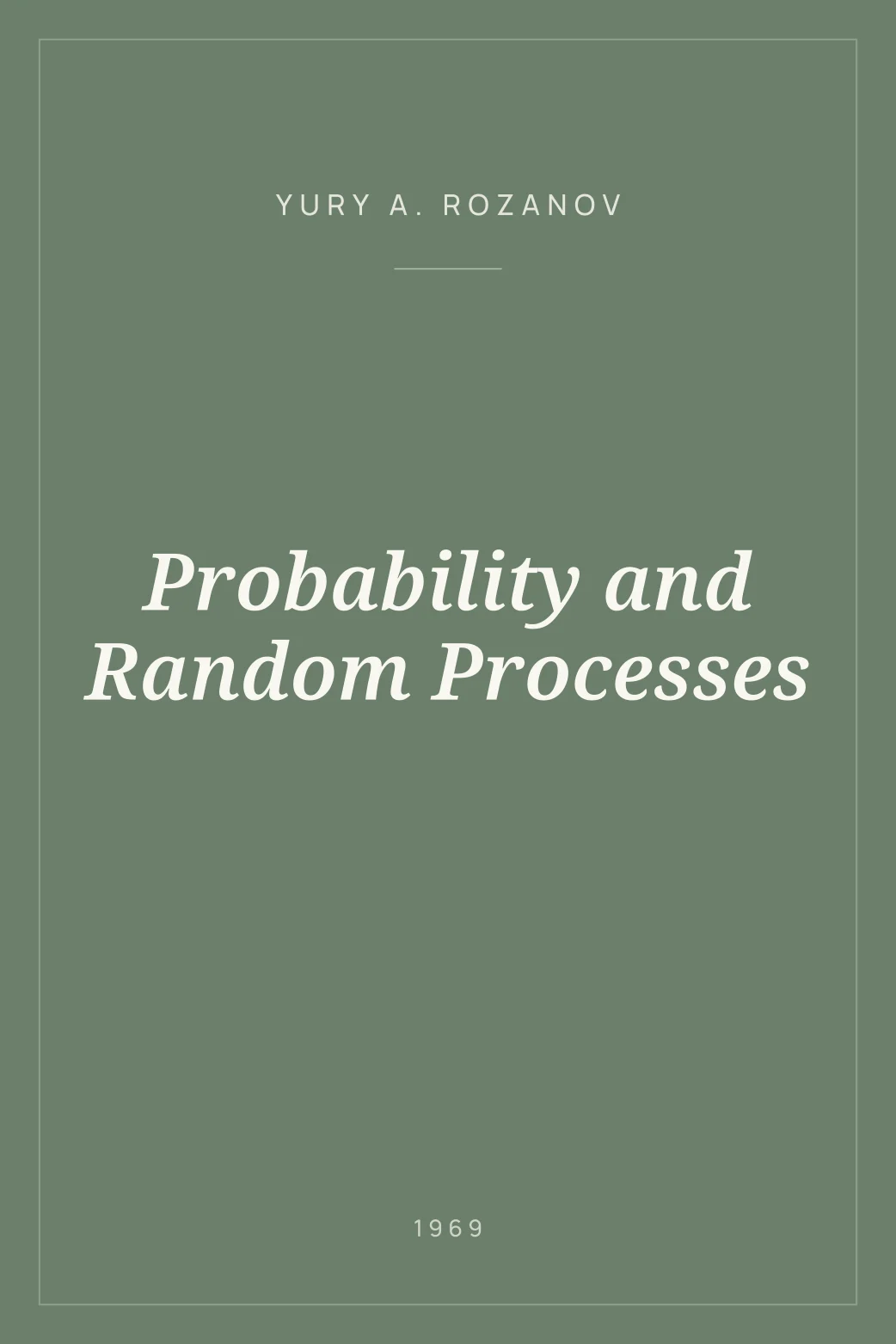 Portada de Probability and Random Processes