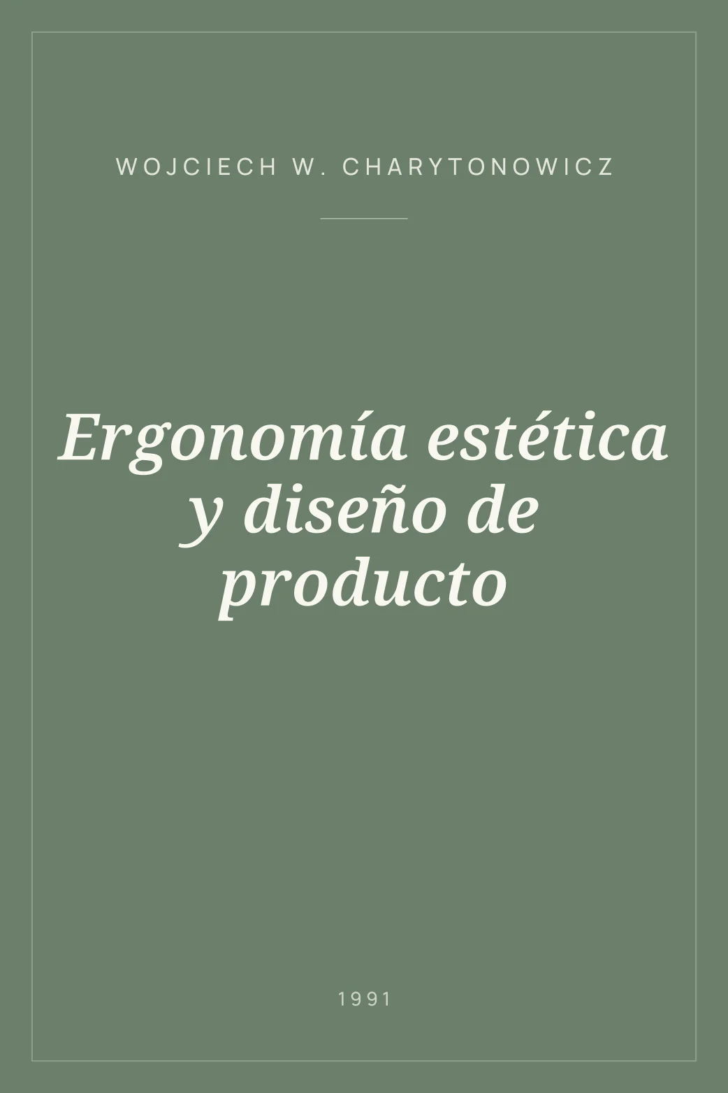 Portada de Ergonomía estética y diseño de producto