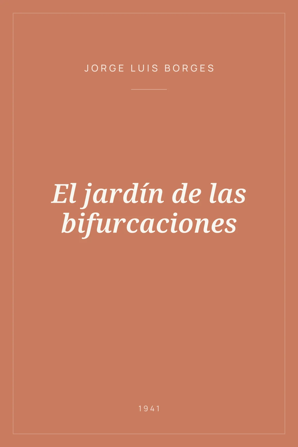 Portada de El jardín de las bifurcaciones