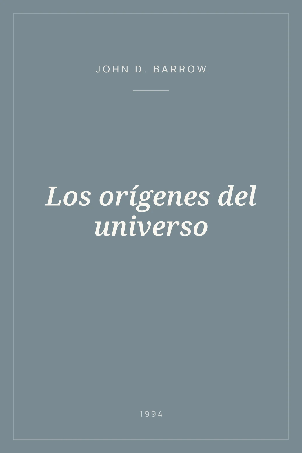 Portada de Los orígenes del universo