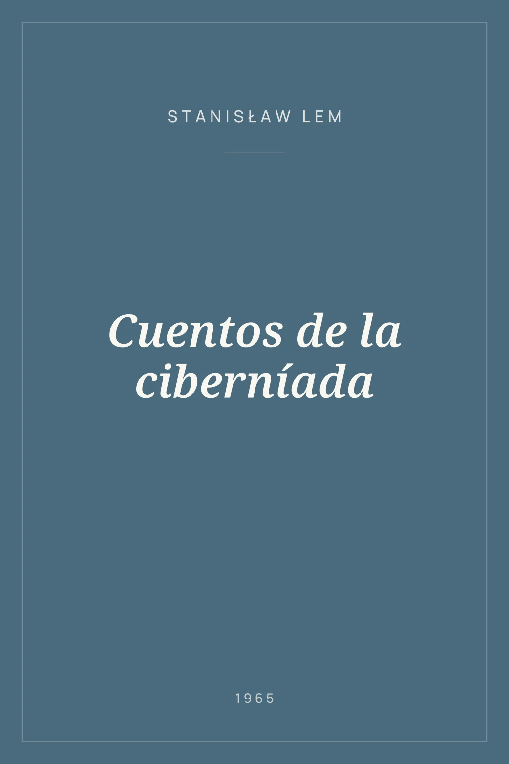 Portada de Cuentos de la ciberníada
