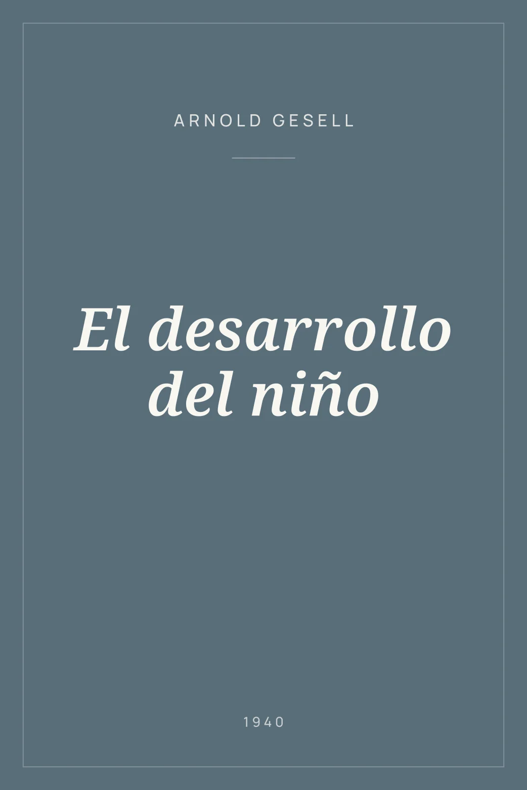 Portada de El desarrollo del niño