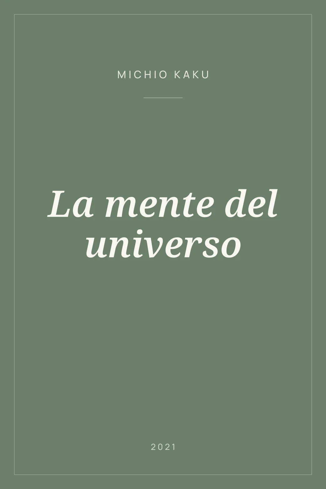 Portada de La mente del universo