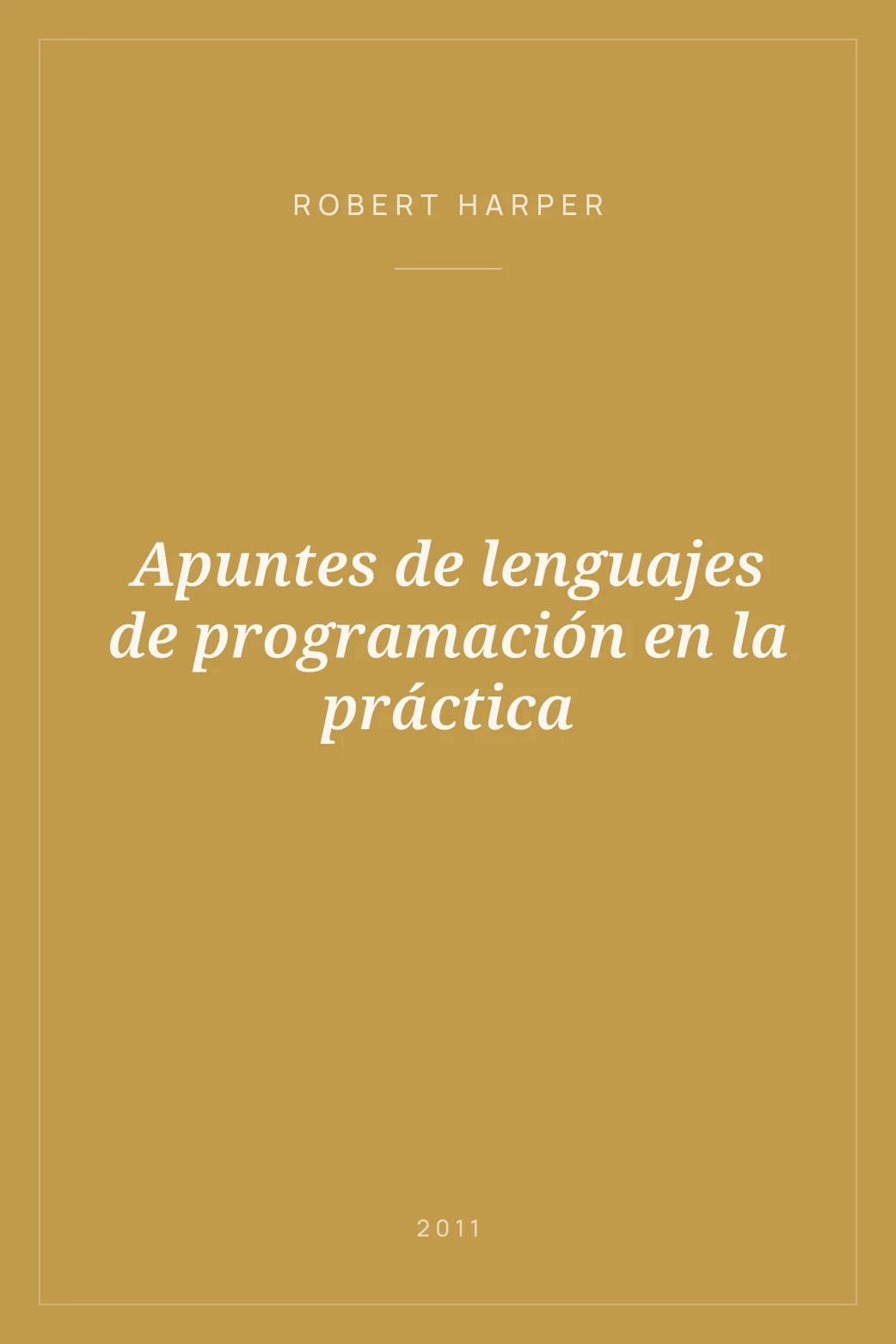 Portada de Apuntes de lenguajes de programación en la práctica