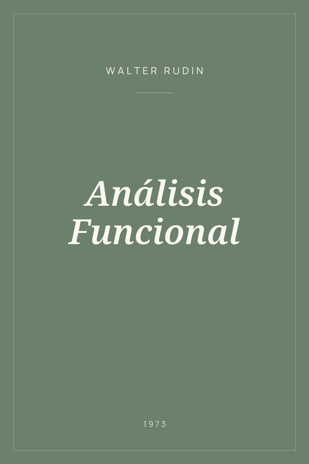 Portada de Análisis Funcional