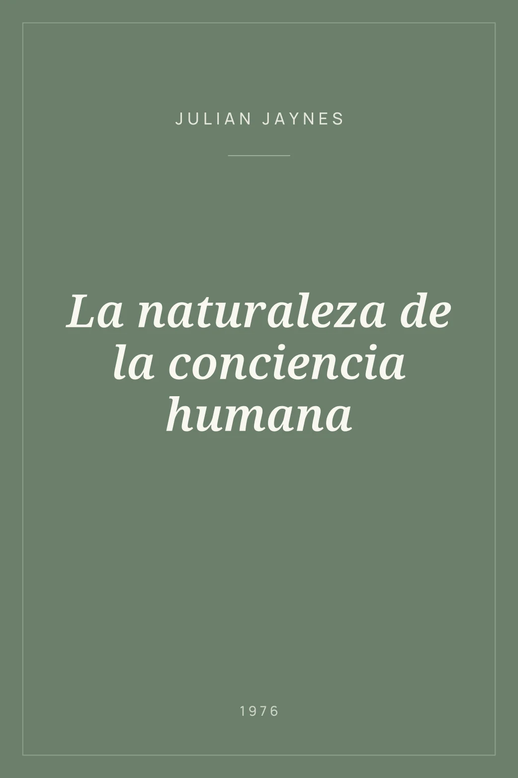 Portada de La naturaleza de la conciencia humana