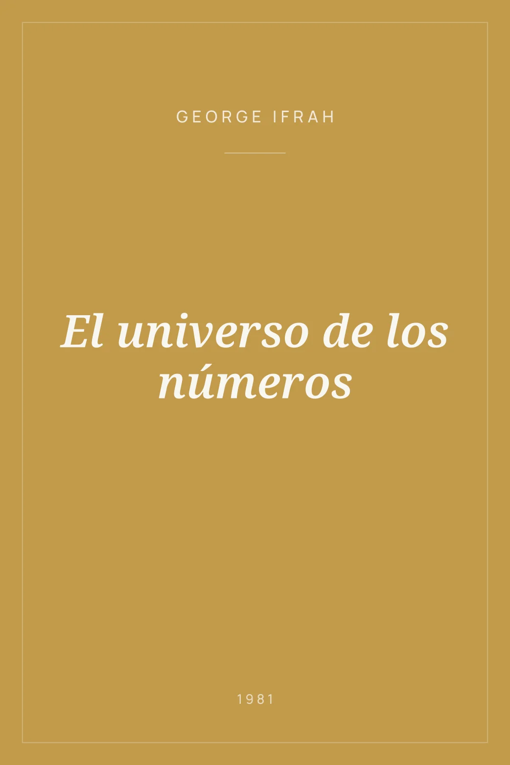 Portada de El universo de los números