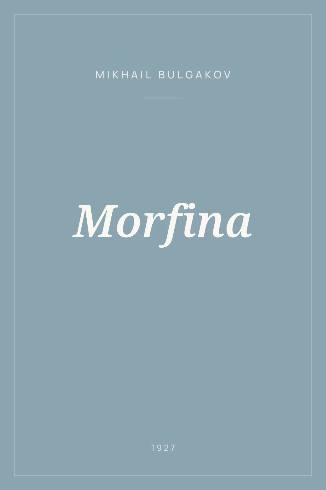 Portada de Morfina