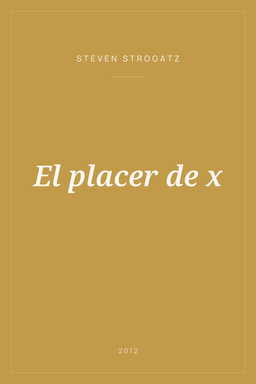 Portada de El placer de x