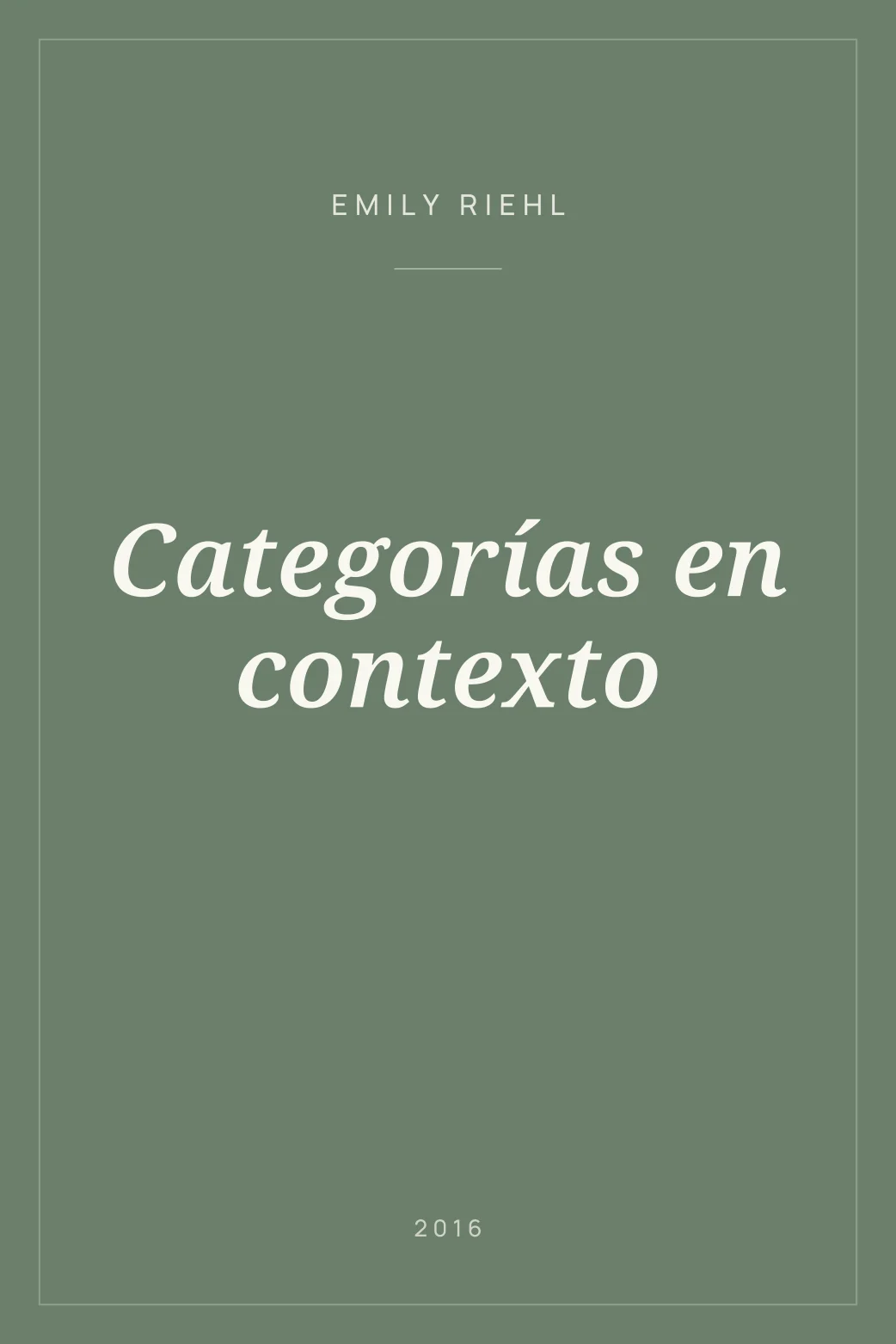 Portada de Categorías en contexto
