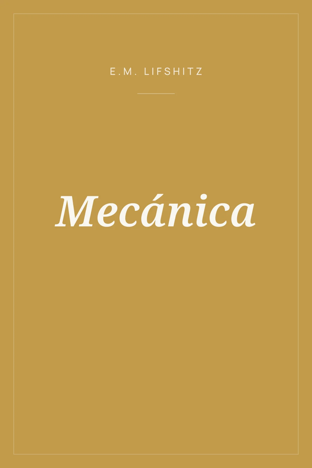 Portada de Mecánica