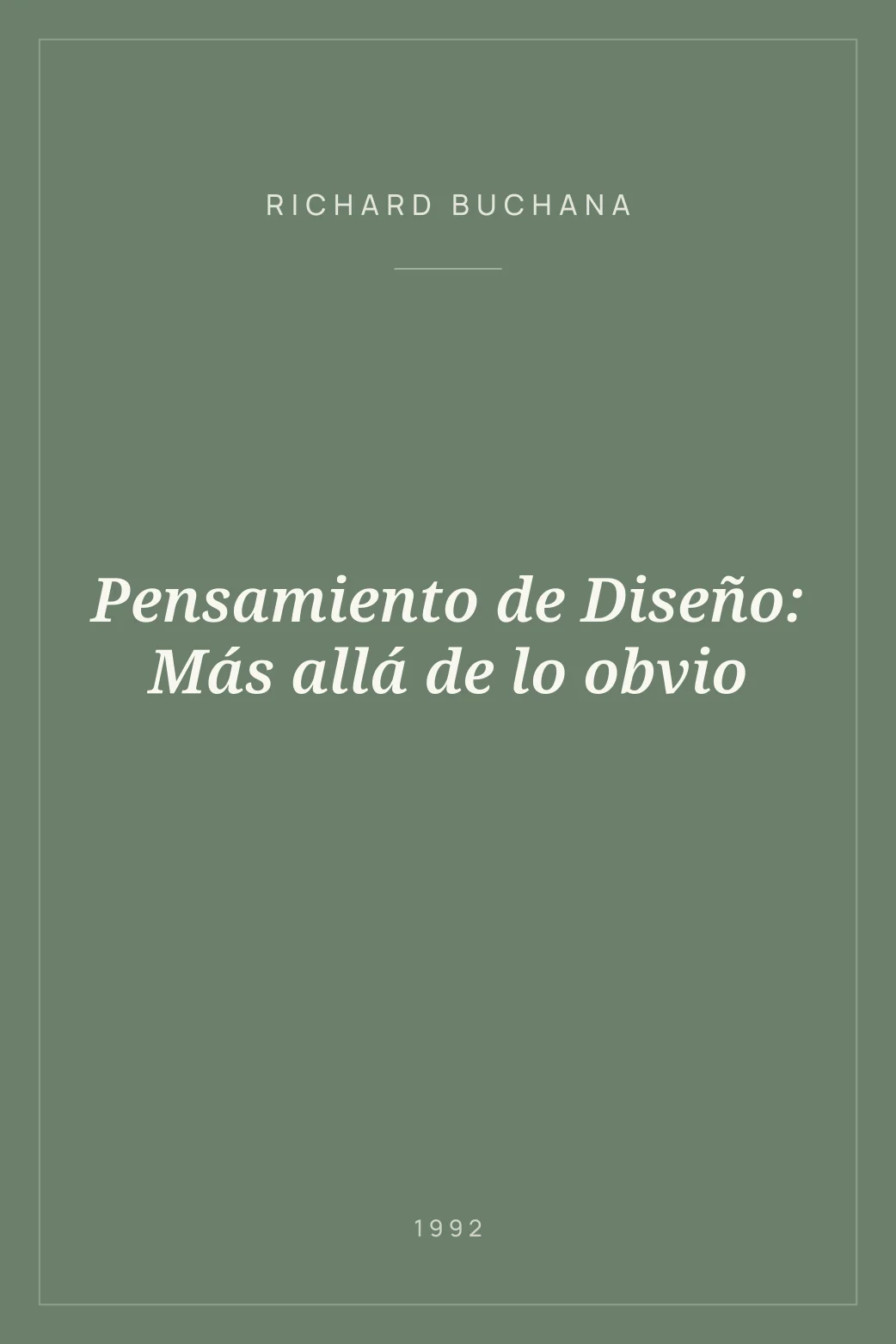 Portada de Pensamiento de Diseño: Más allá de lo obvio