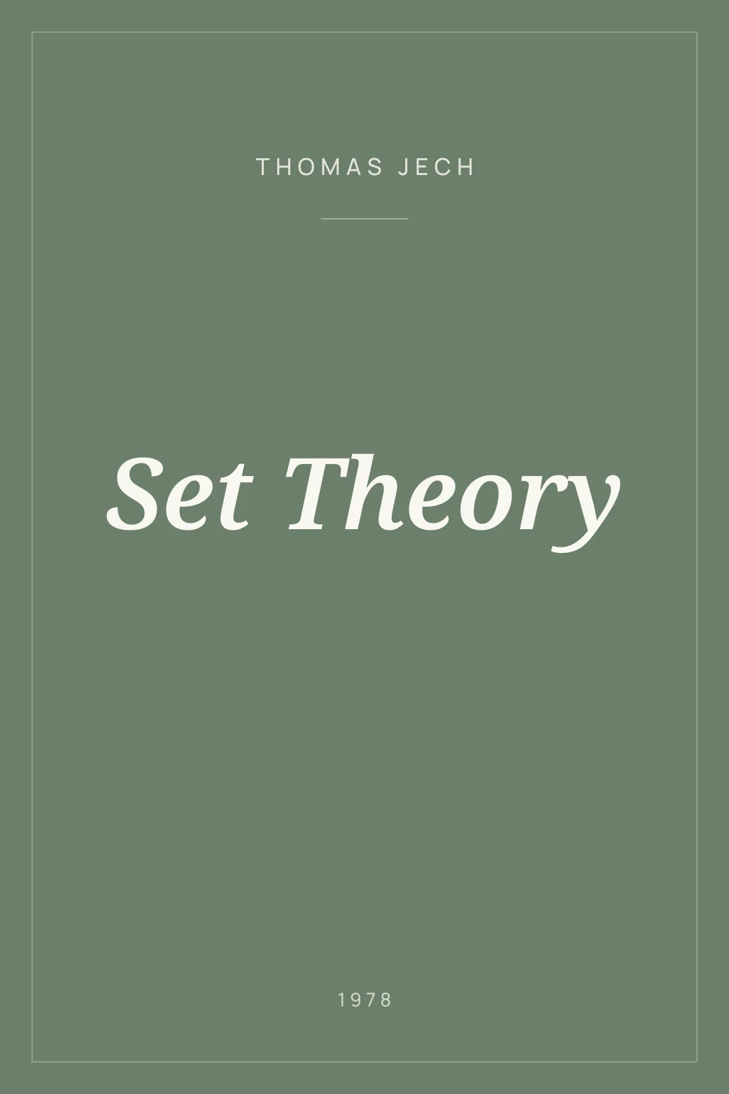 Portada de Set Theory