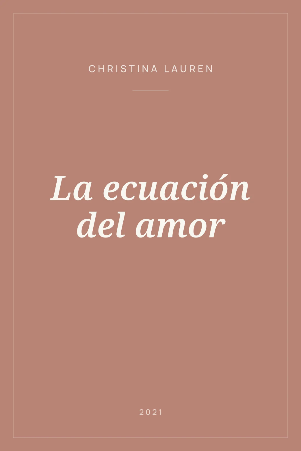 Portada de La ecuación del amor