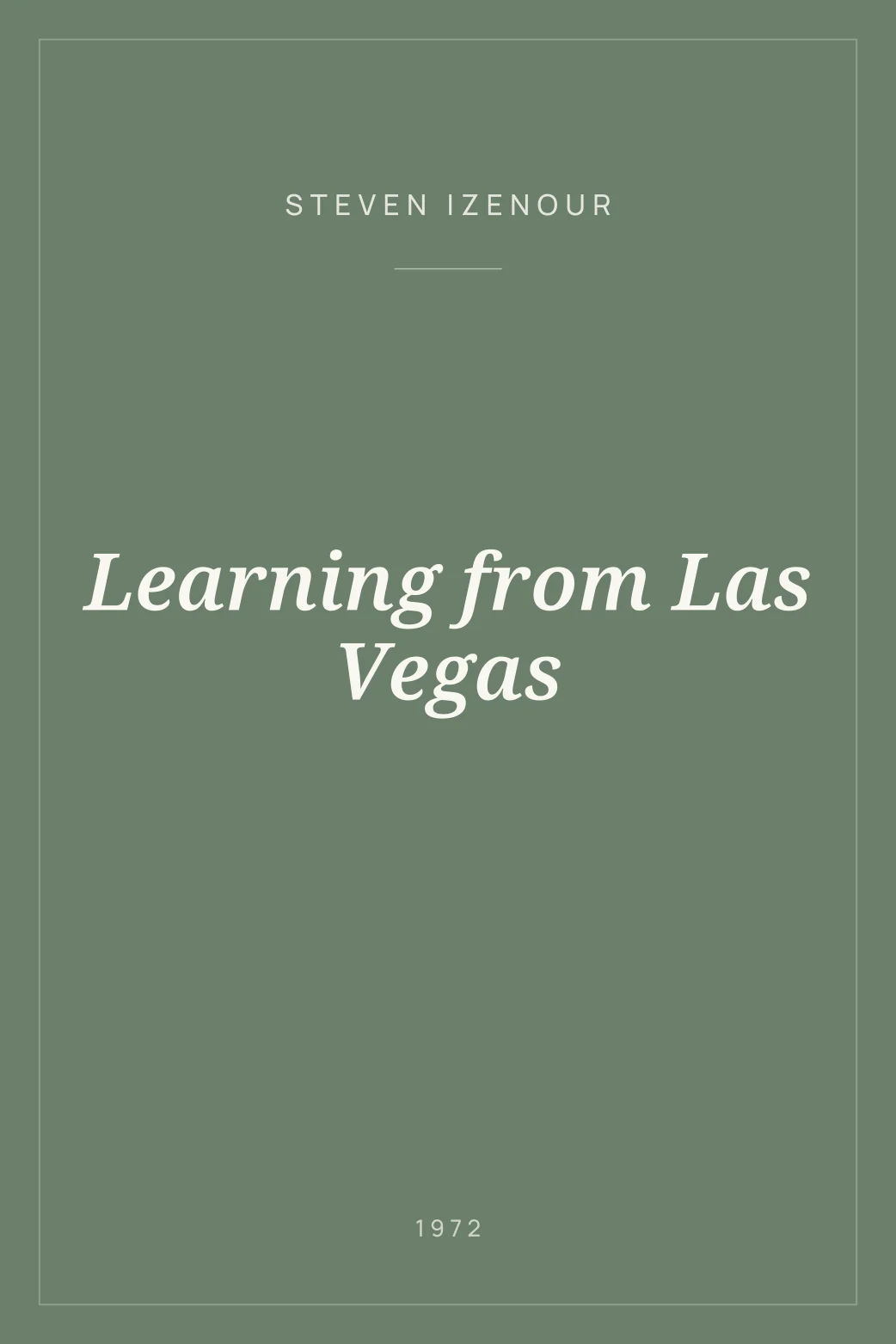 Portada de Learning from Las Vegas