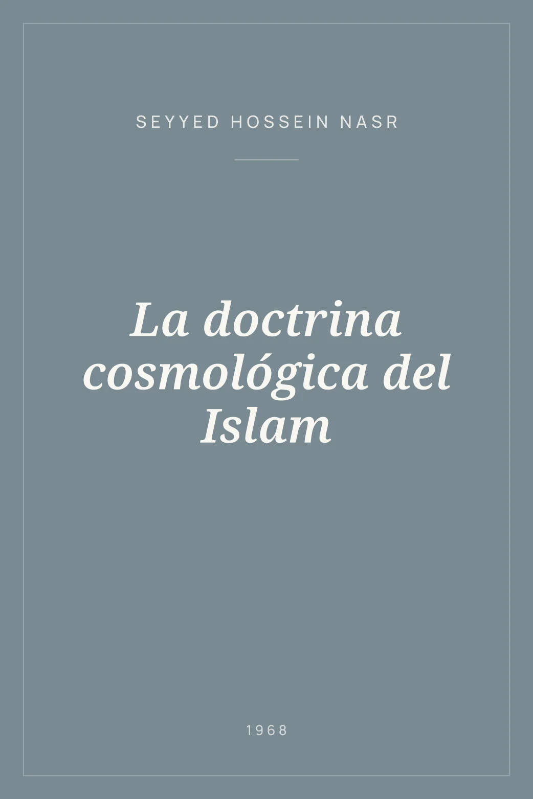Portada de La doctrina cosmológica del Islam