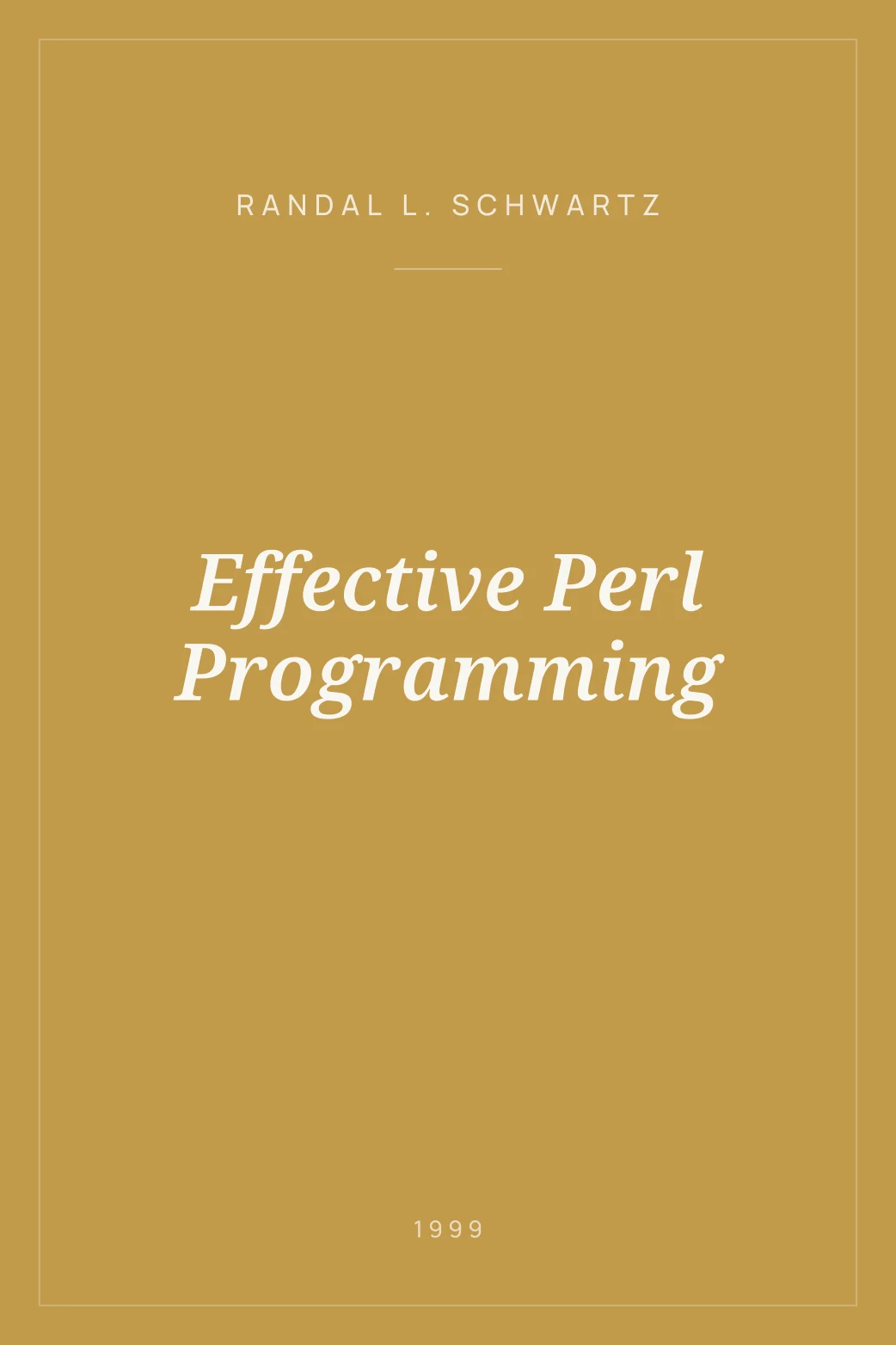 Portada de Effective Perl Programming