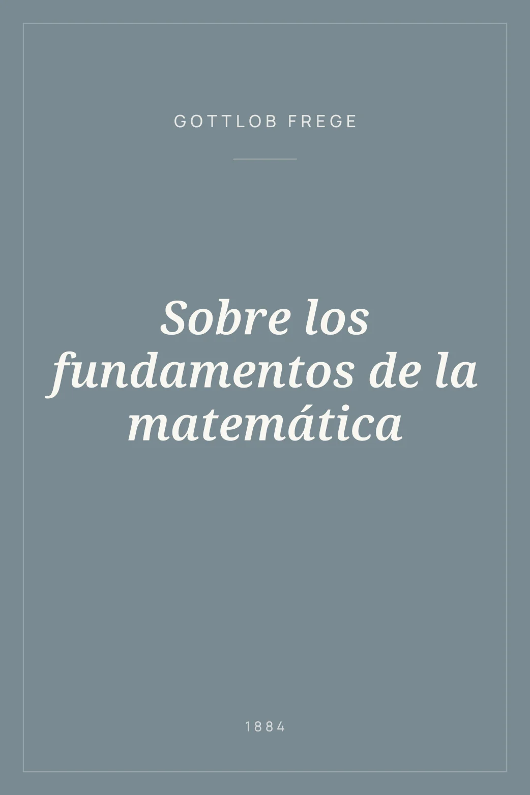 Portada de Sobre los fundamentos de la matemática