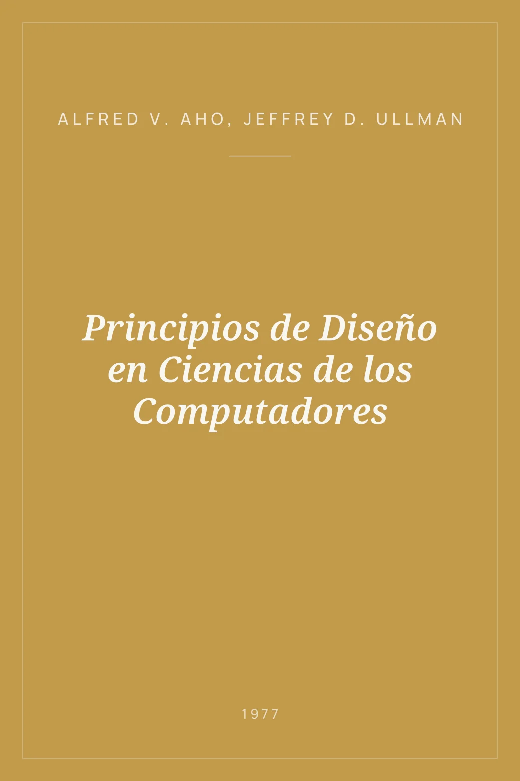 Portada de Principios de Diseño en Ciencias de los Computadores