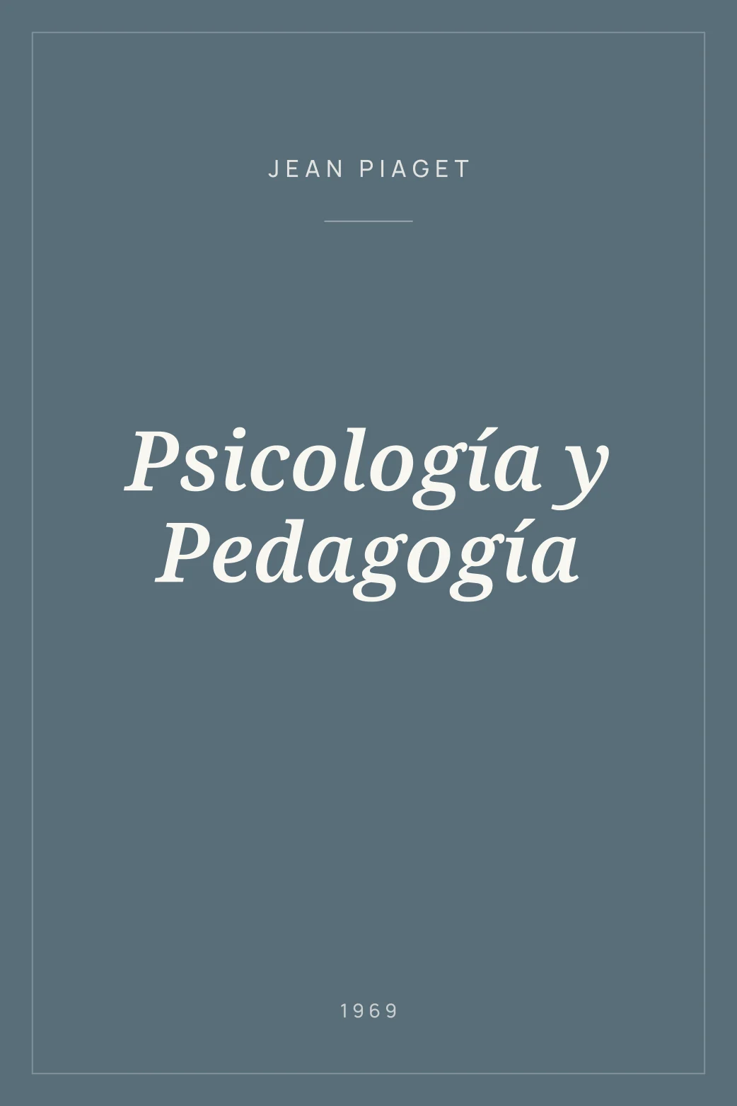 Portada de Psicología y Pedagogía
