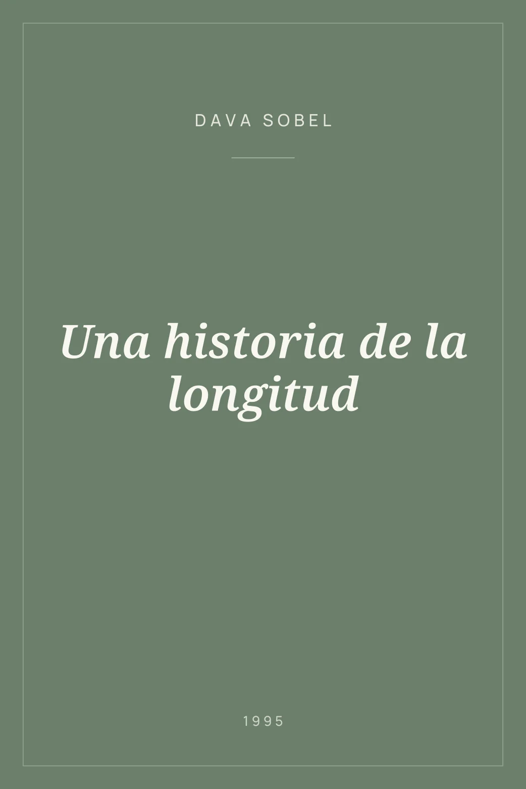 Portada de Una historia de la longitud