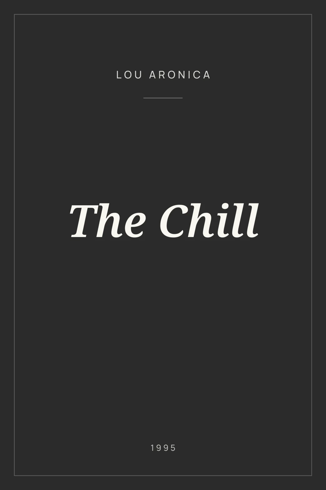 Portada de The Chill