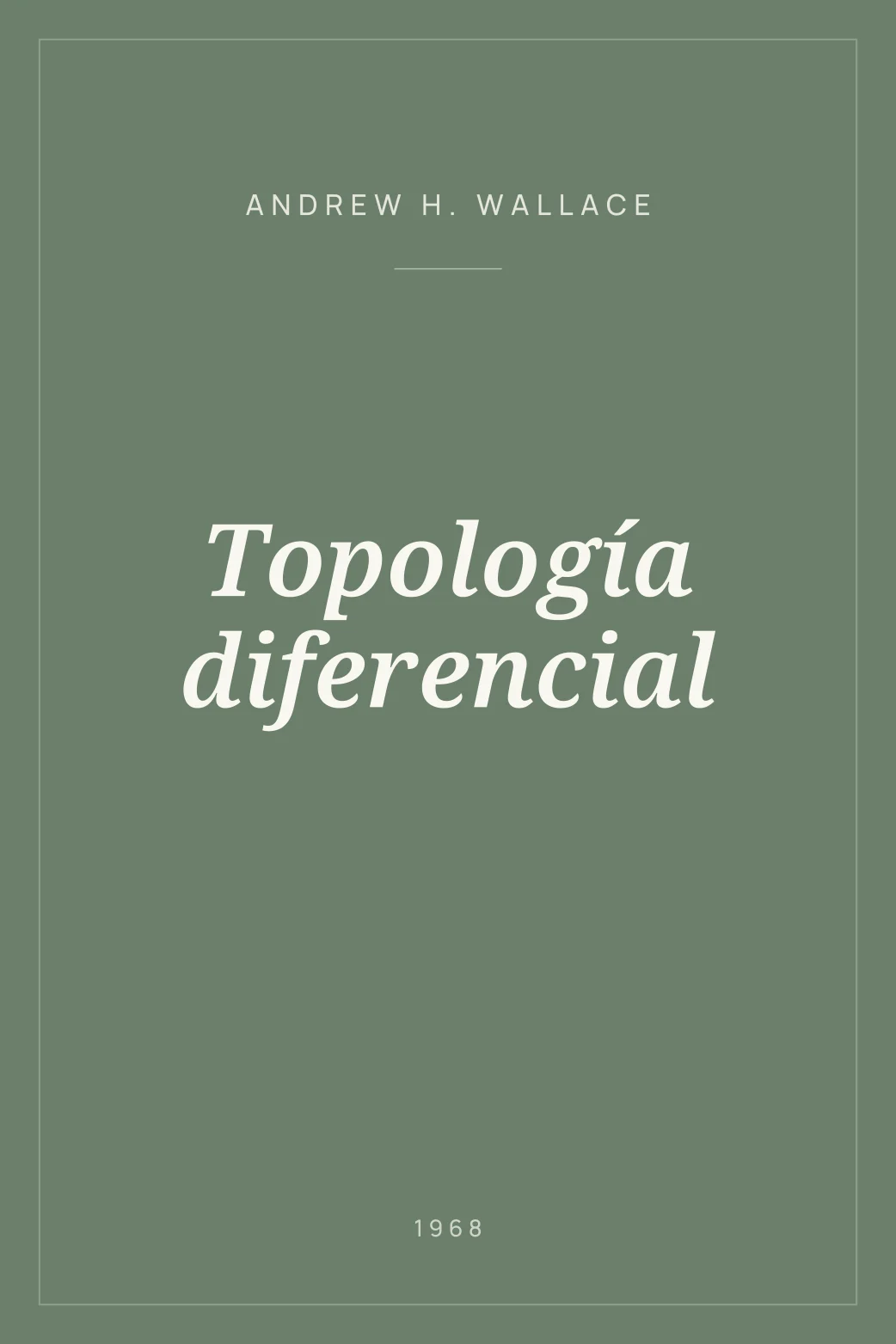 Portada de Topología diferencial