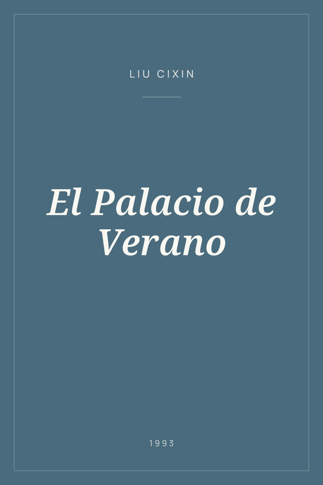 Portada de El Palacio de Verano