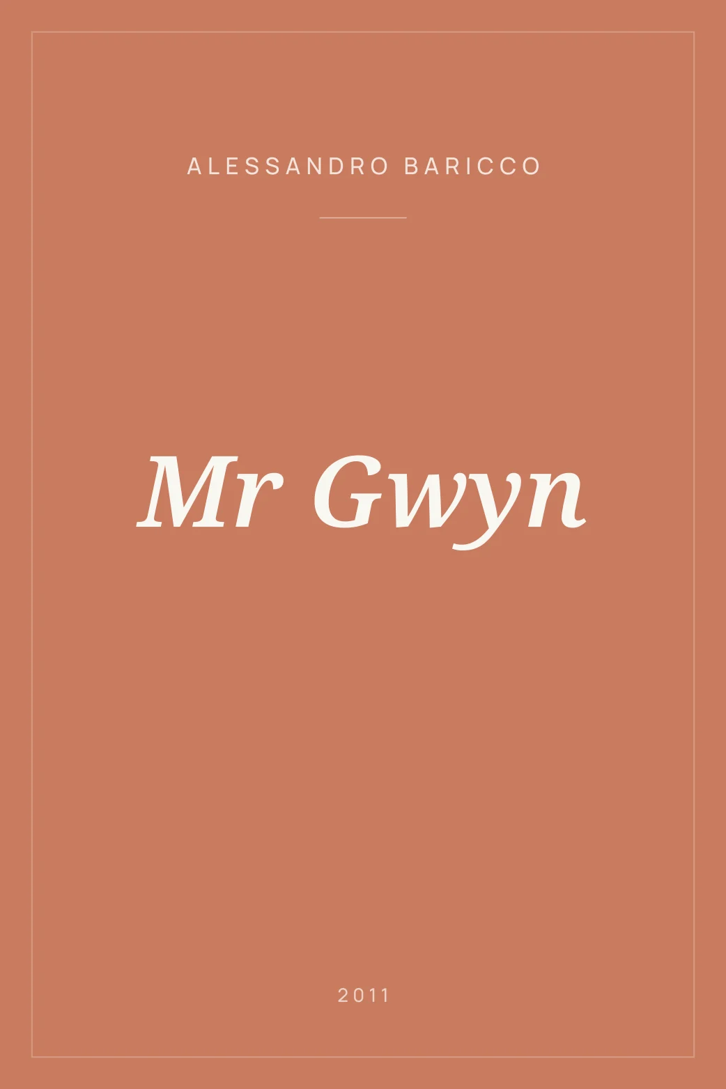 Portada de Mr Gwyn