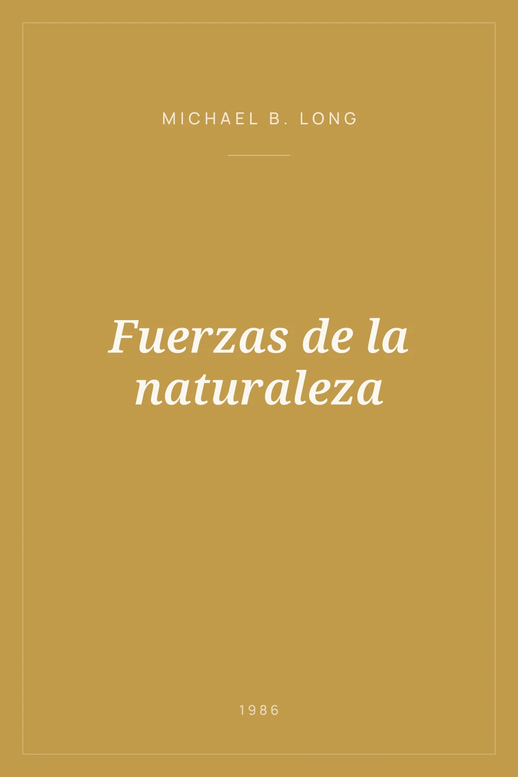 Portada de Fuerzas de la naturaleza