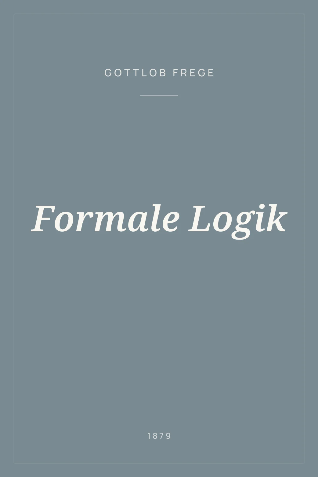 Portada de Formale Logik