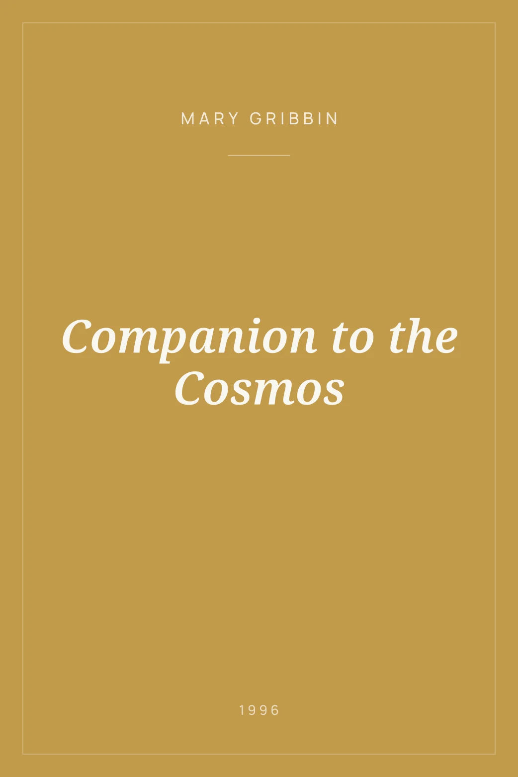 Portada de Companion to the Cosmos
