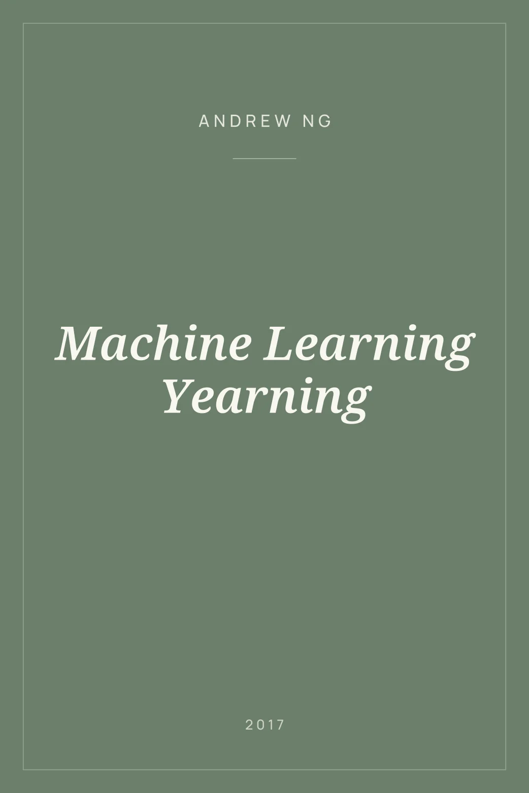 Portada de Machine Learning Yearning