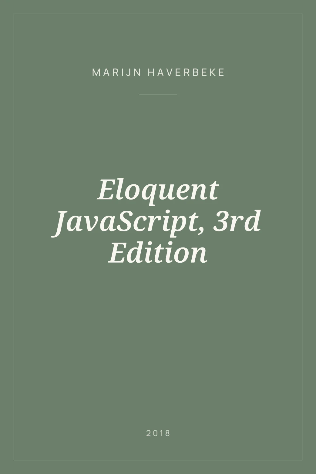 Portada de Eloquent JavaScript, 3rd Edition