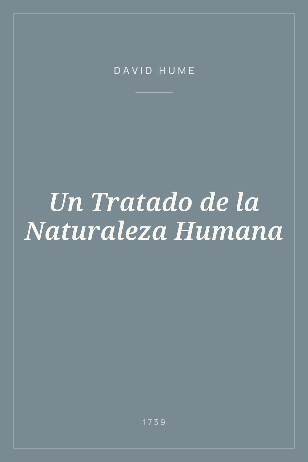 Portada de Un Tratado de la Naturaleza Humana