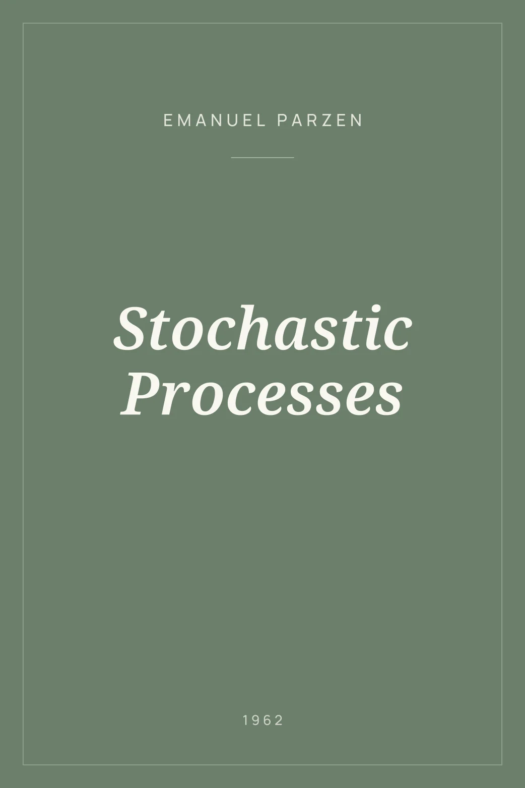 Portada de Stochastic Processes
