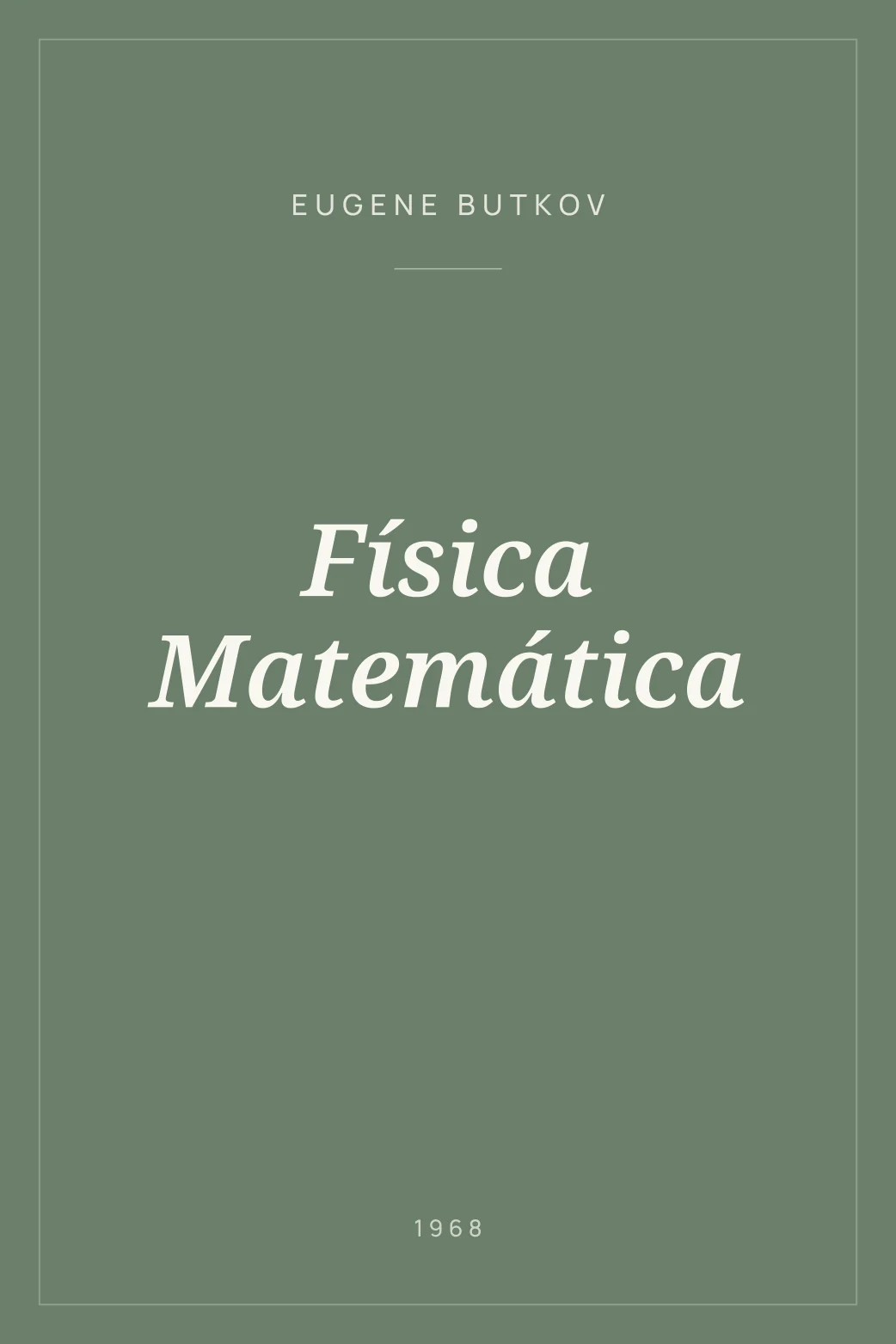 Portada de Física Matemática