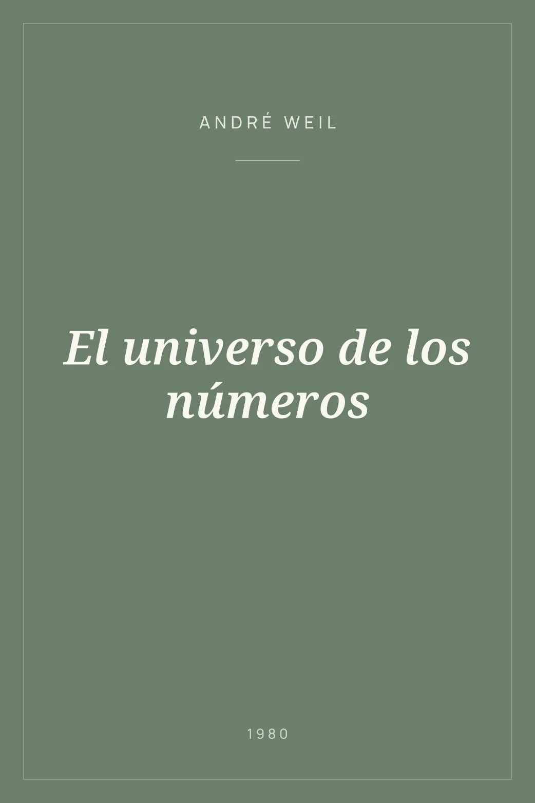 Portada de El universo de los números