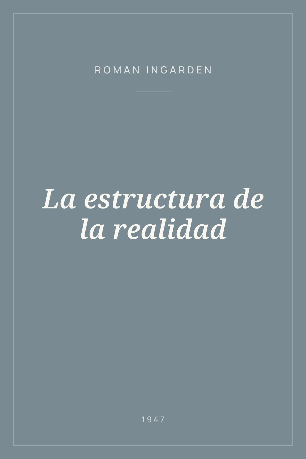 Portada de La estructura de la realidad