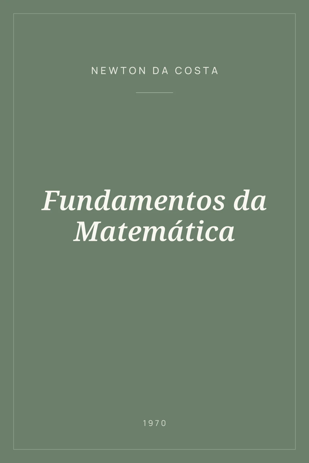 Portada de Fundamentos da Matemática