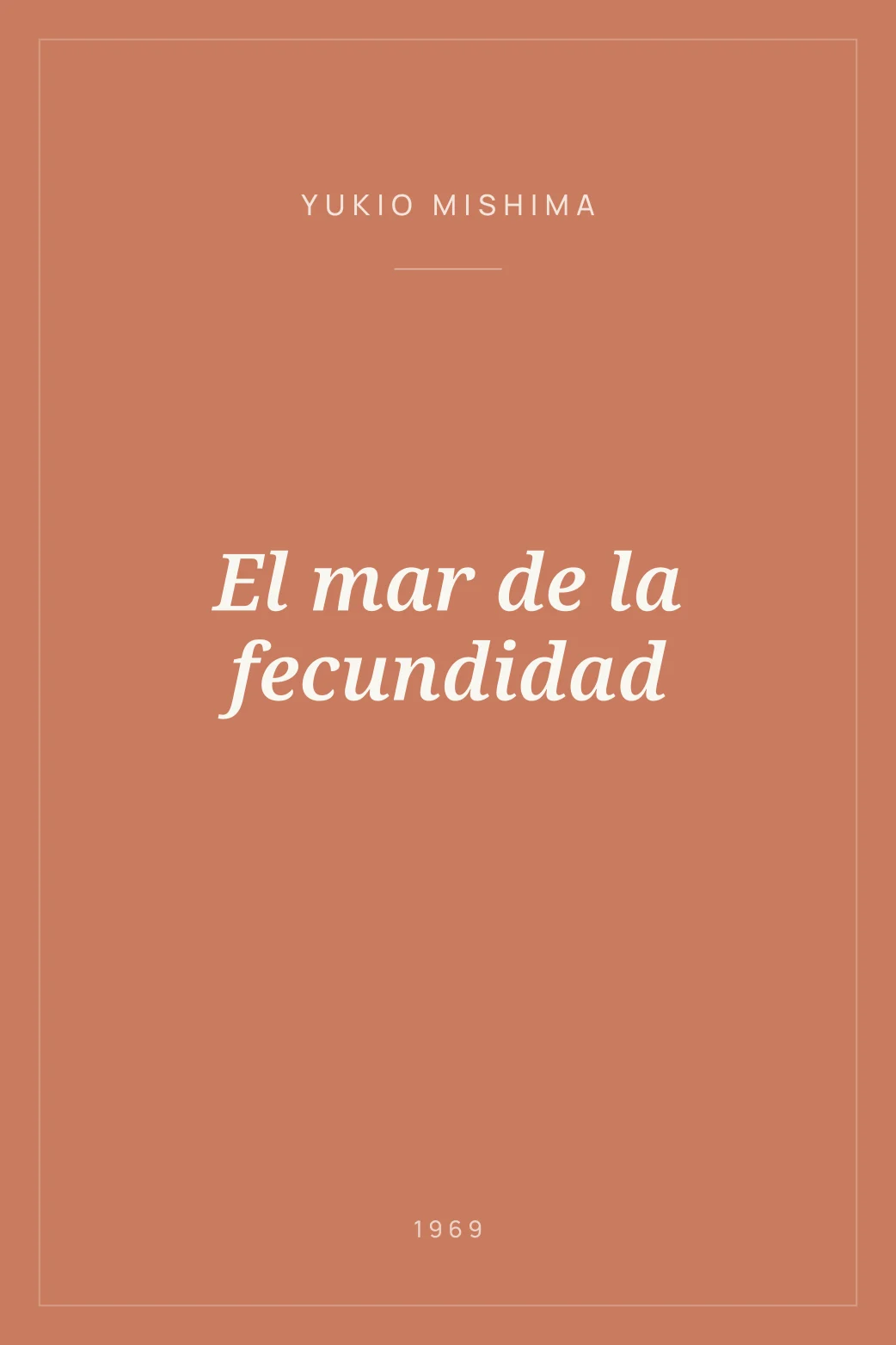 Portada de El mar de la fecundidad