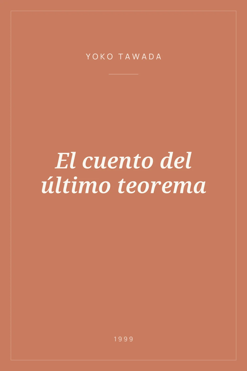 Portada de El cuento del último teorema