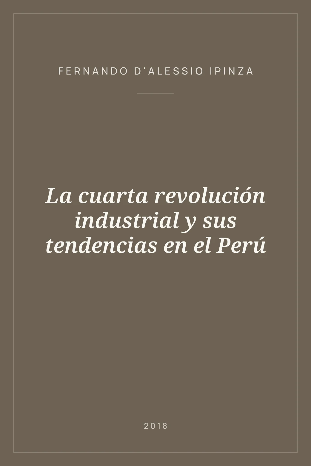Portada de La cuarta revolución industrial y sus tendencias en el Perú