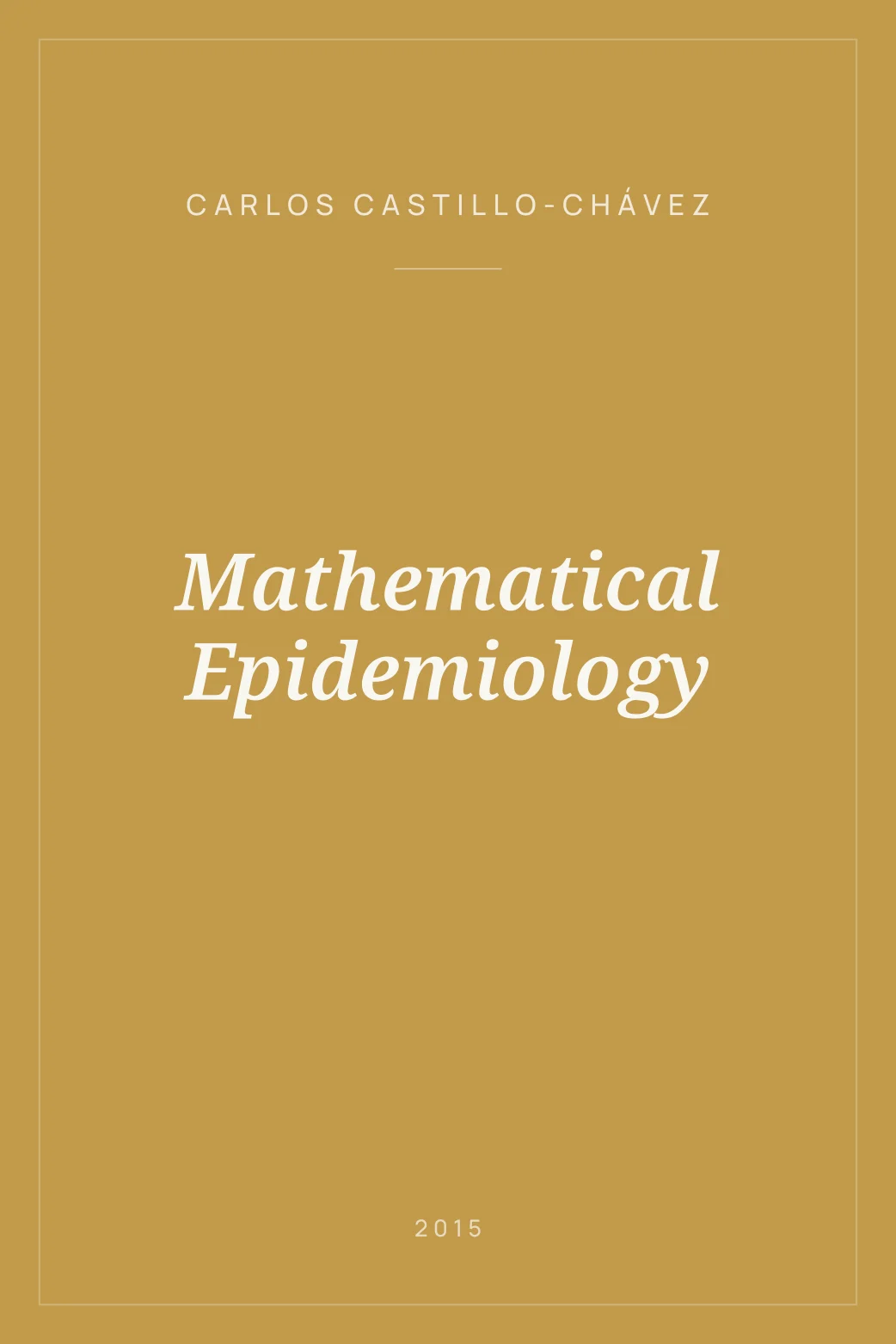 Portada de Mathematical Epidemiology