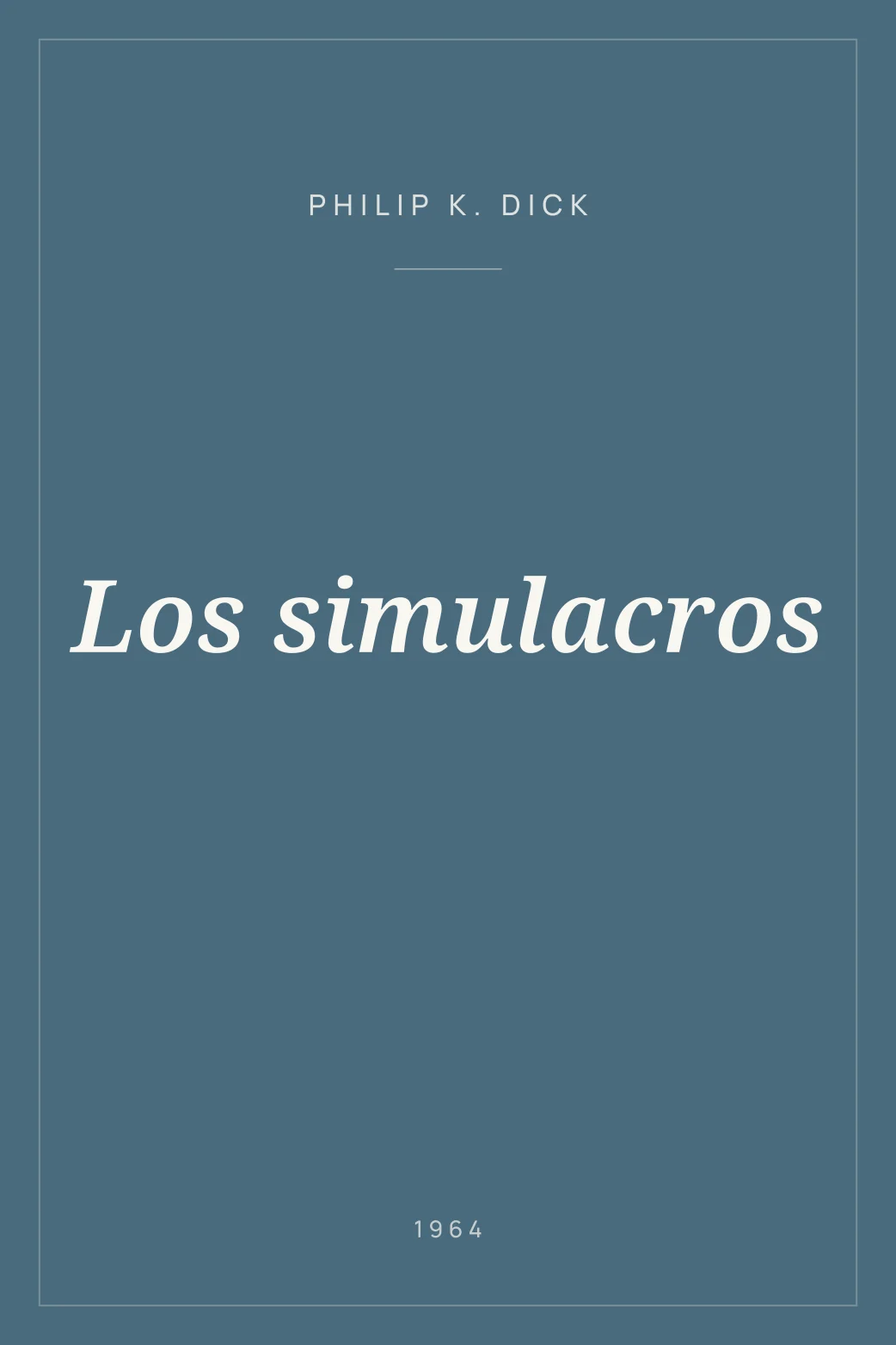 Portada de Los simulacros