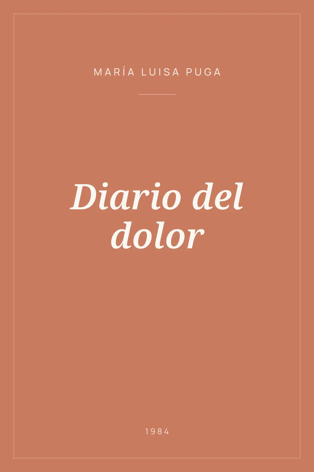Portada de Diario del dolor