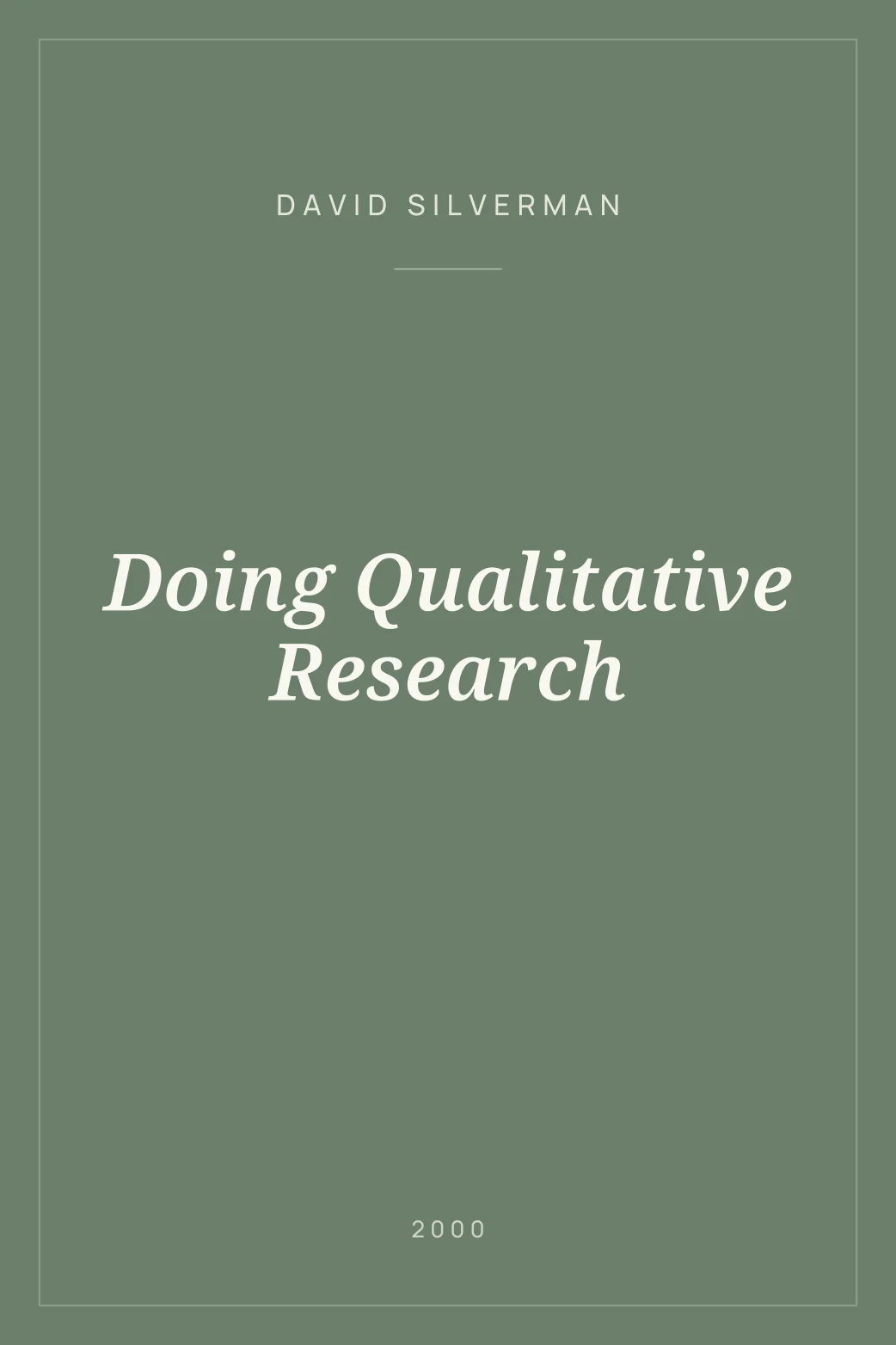 Portada de Doing Qualitative Research