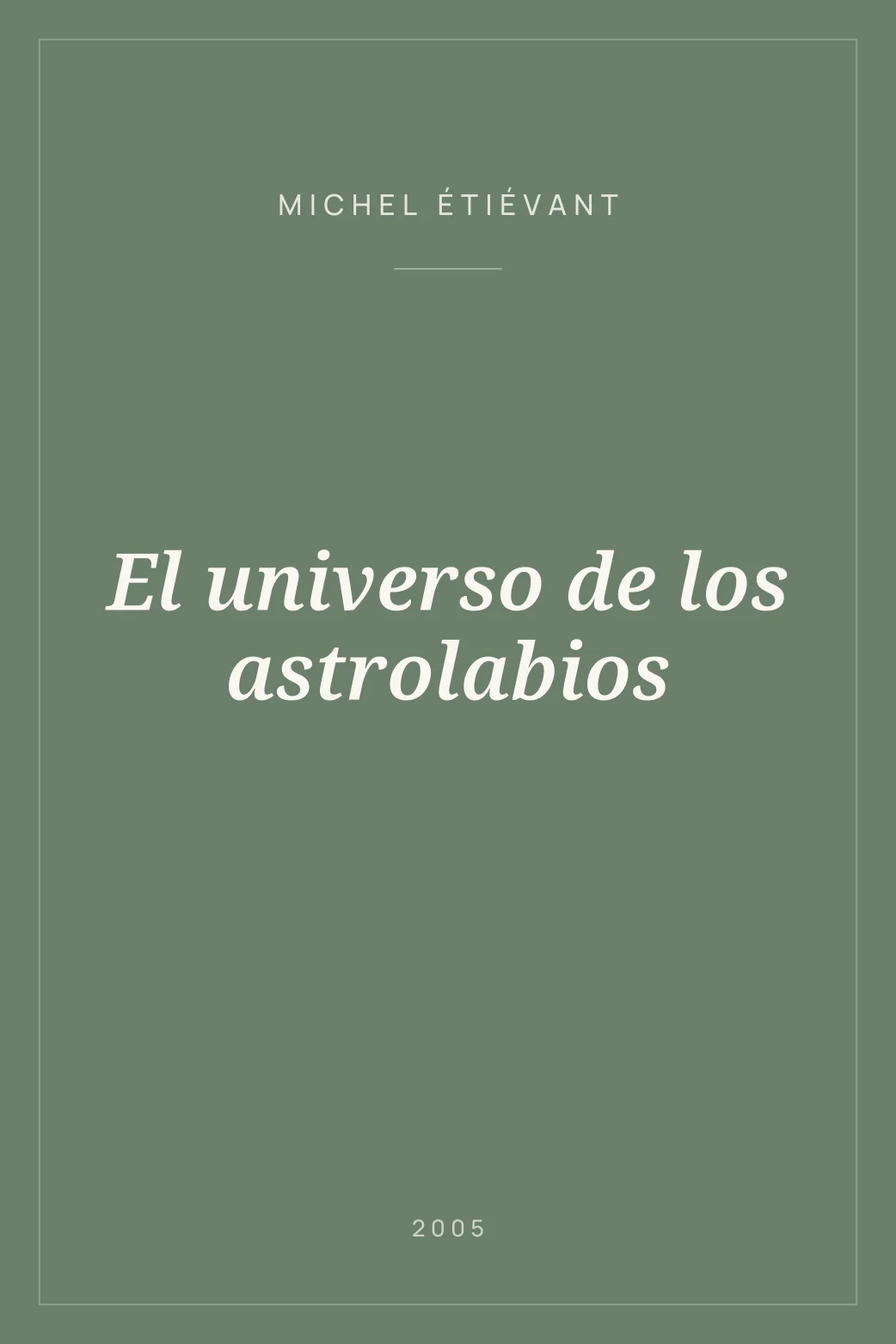 Portada de El universo de los astrolabios
