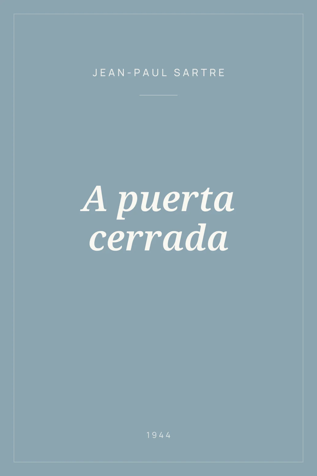 Portada de A puerta cerrada