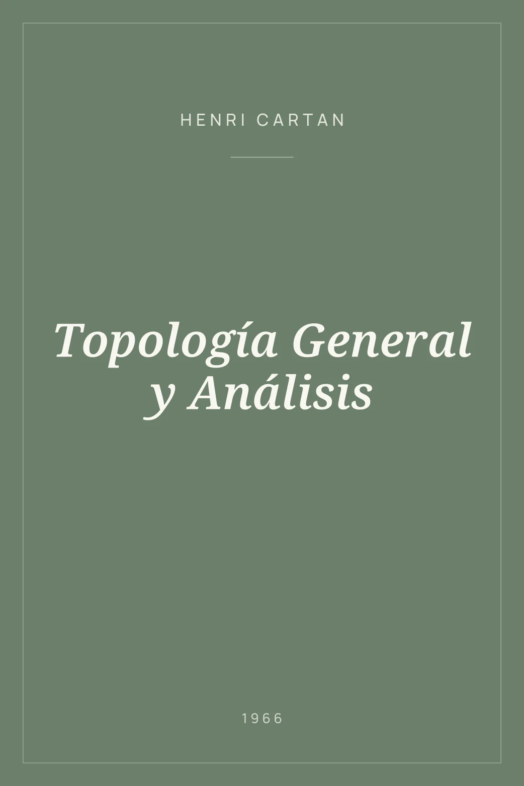 Portada de Topología General y Análisis